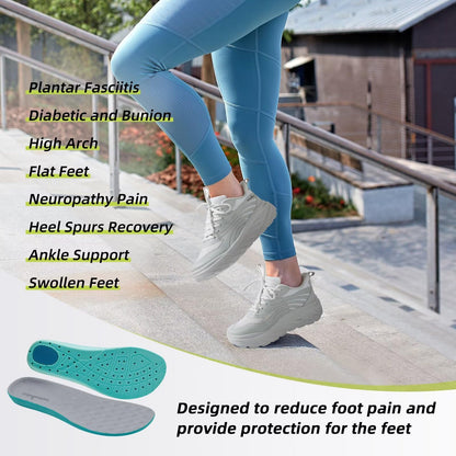 Women's Orthopedic Diabetic Wide Tennis Shoes: Comfortable Plantar Fasciitis Arch Support Orthotic Flat Feet Walking Shoes, Casual Neuropathy Outdoor Cycling Sports Tennis Sneakers Gray Size 10