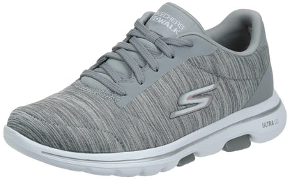 Skechers Women's Go Walk 5 True Sneaker, Grey, 7