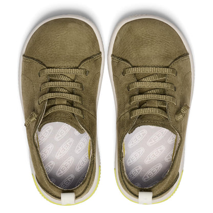 KEEN Unisex-Child KNX Lace Up Lightweight Barefoot Feel Sneakers, Martini Olive/Evening Primrose, 9
