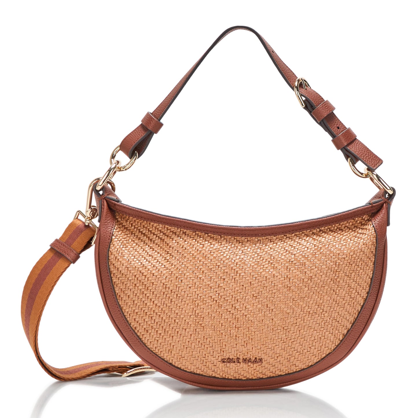 Cole Haan Women's Elizabeth Crossbody, Natural Tan Straw