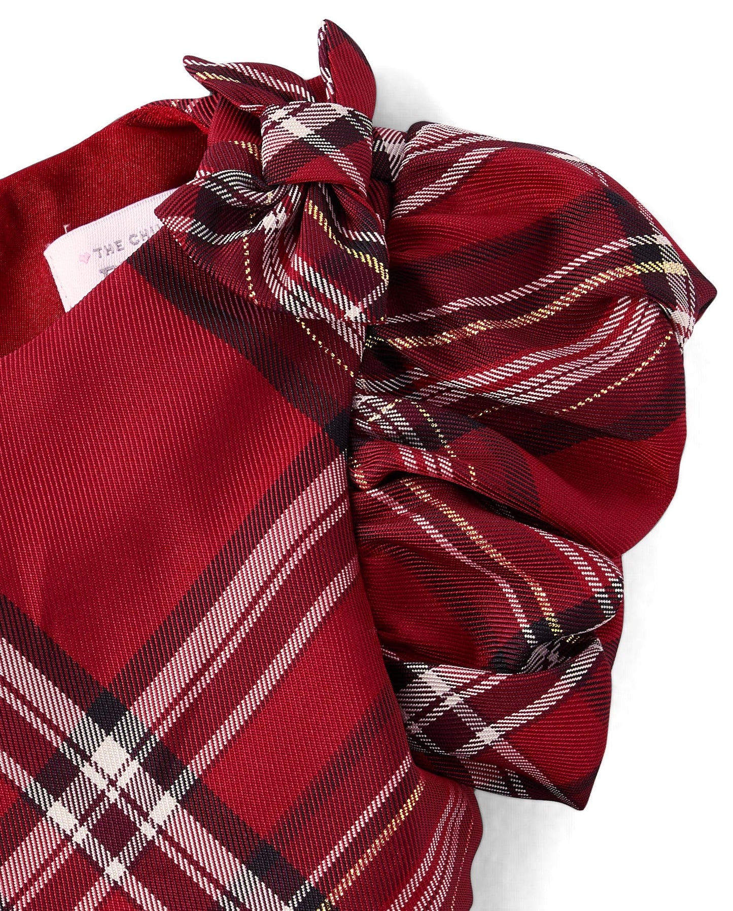 The Children's Place,Baby-Girls,and Newborn Short Sleeve Dressy Dress and Diaper Cover Set,Red Ochre Plaid,0 Months,3 Months