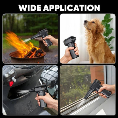 Portable Electric Mini Snow Blower Duster Fan with LED light