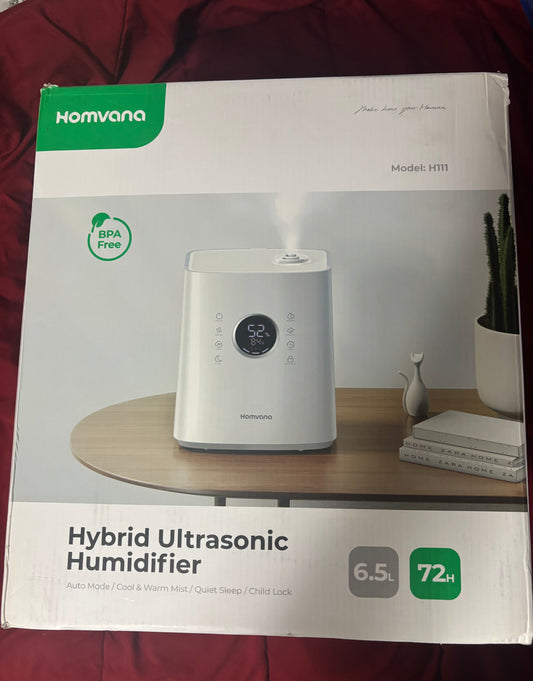 Homvana Hybrid Ultrasonic Humidifier 6.5L