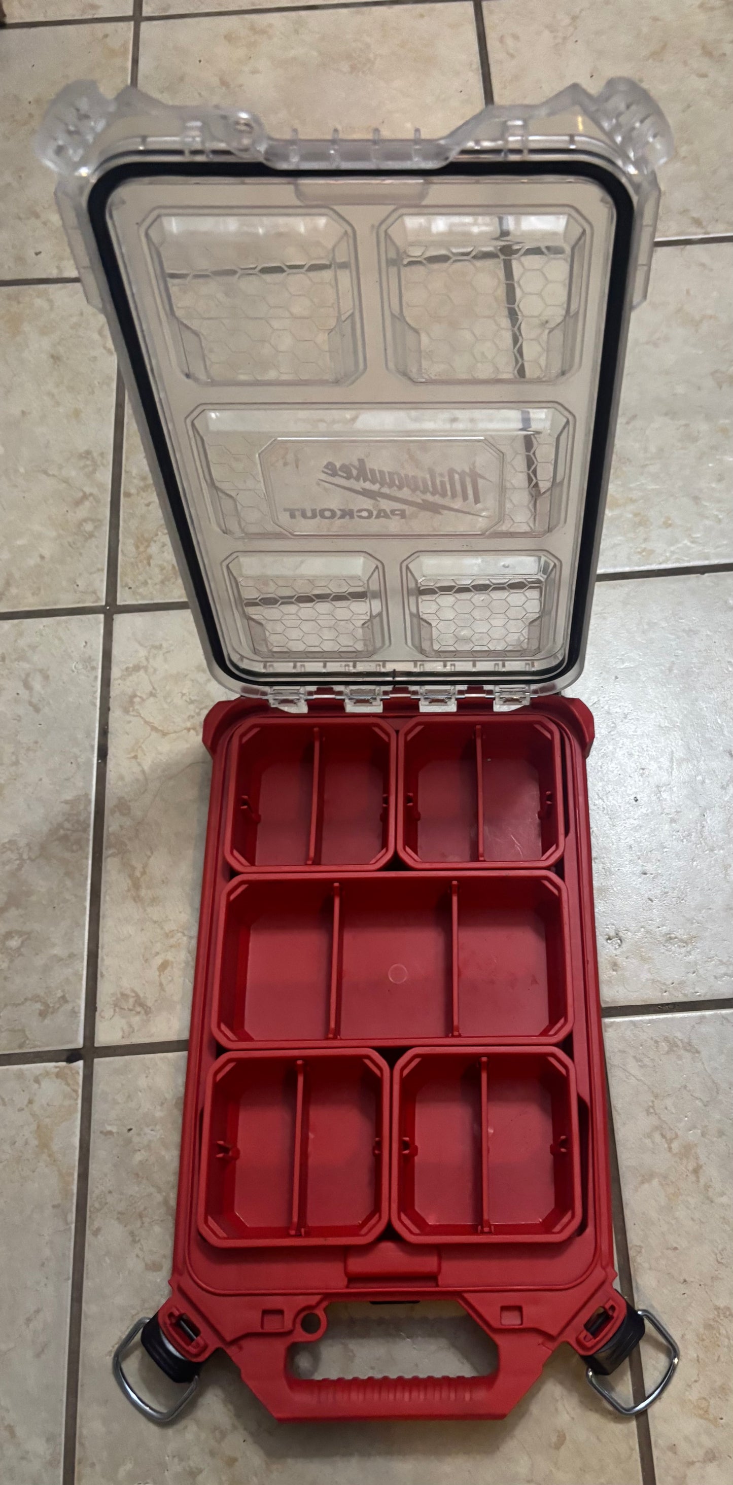 SLIGHTLY USED SHALLOW MILWAUKEE PACKOUT CASE