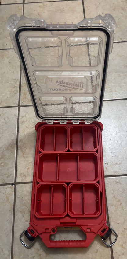 SLIGHTLY USED SHALLOW MILWAUKEE PACKOUT CASE