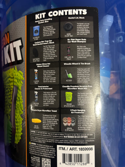 Chemical Guys Complete Clean 12-Piece Car Wash Kit