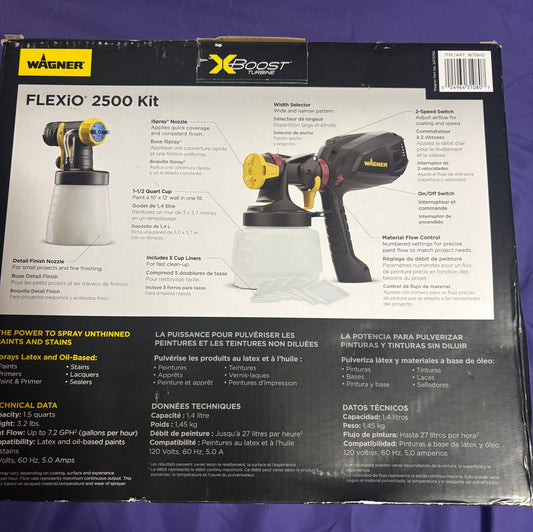 WAGNER PAINT ELECTRIC SPRAYERS 2500 FLEXIO