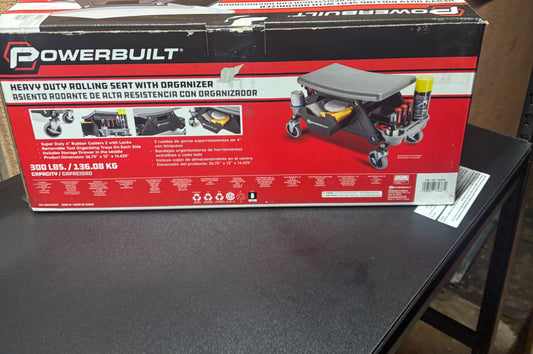 Powerbuilt Heavy Duty Rolling Seat