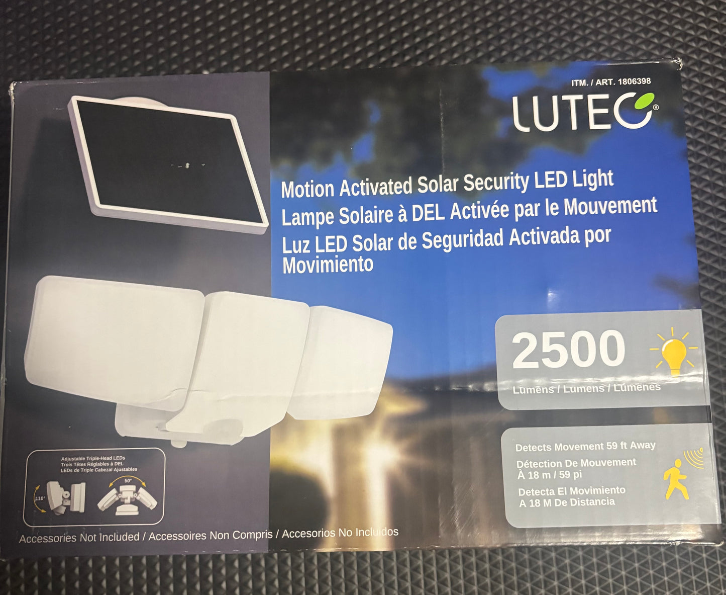 Lutec Motion Activated Solar Security Light