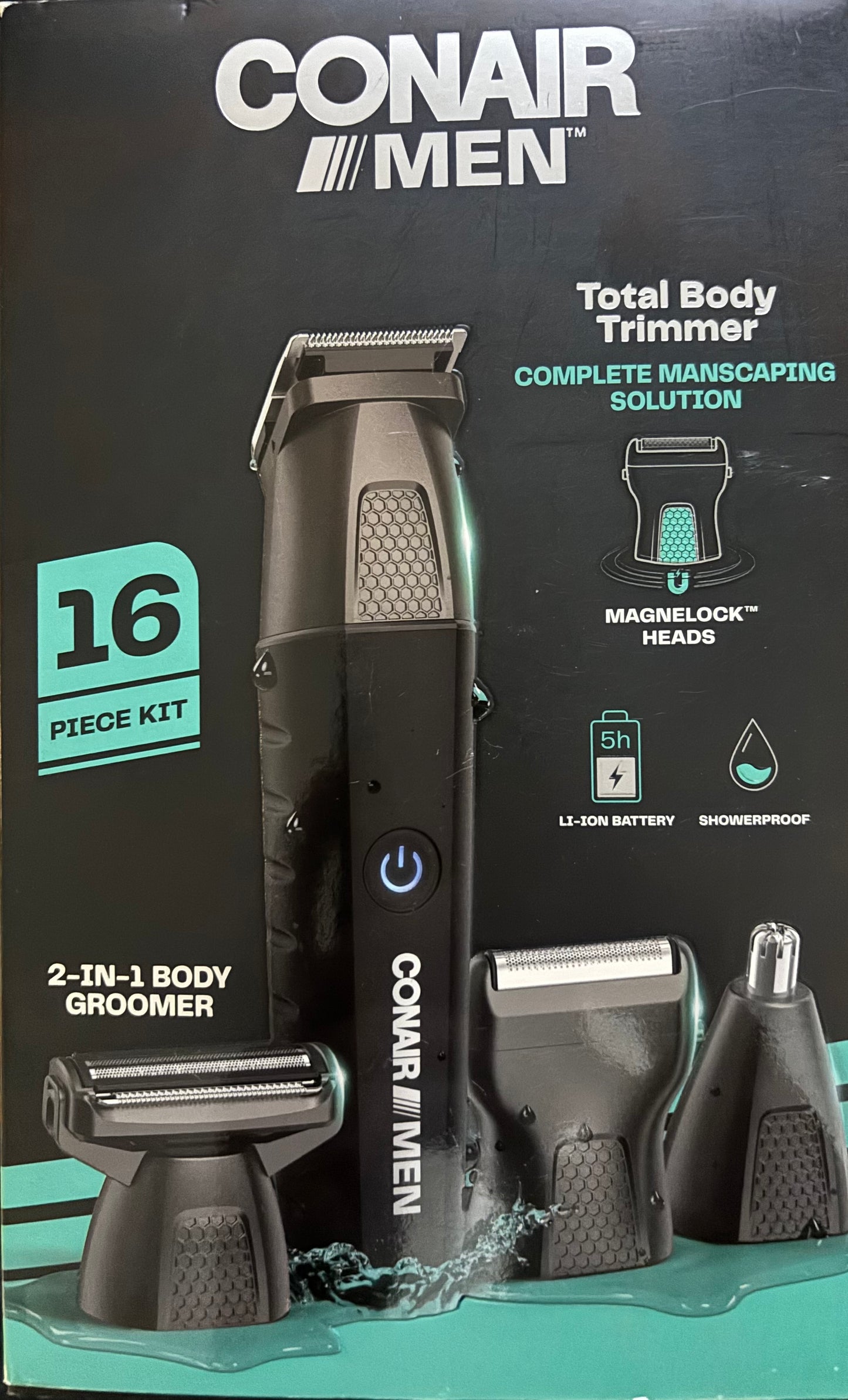 Conair Men All-in-One Trimmer Showerproof , 16 Piece Kit