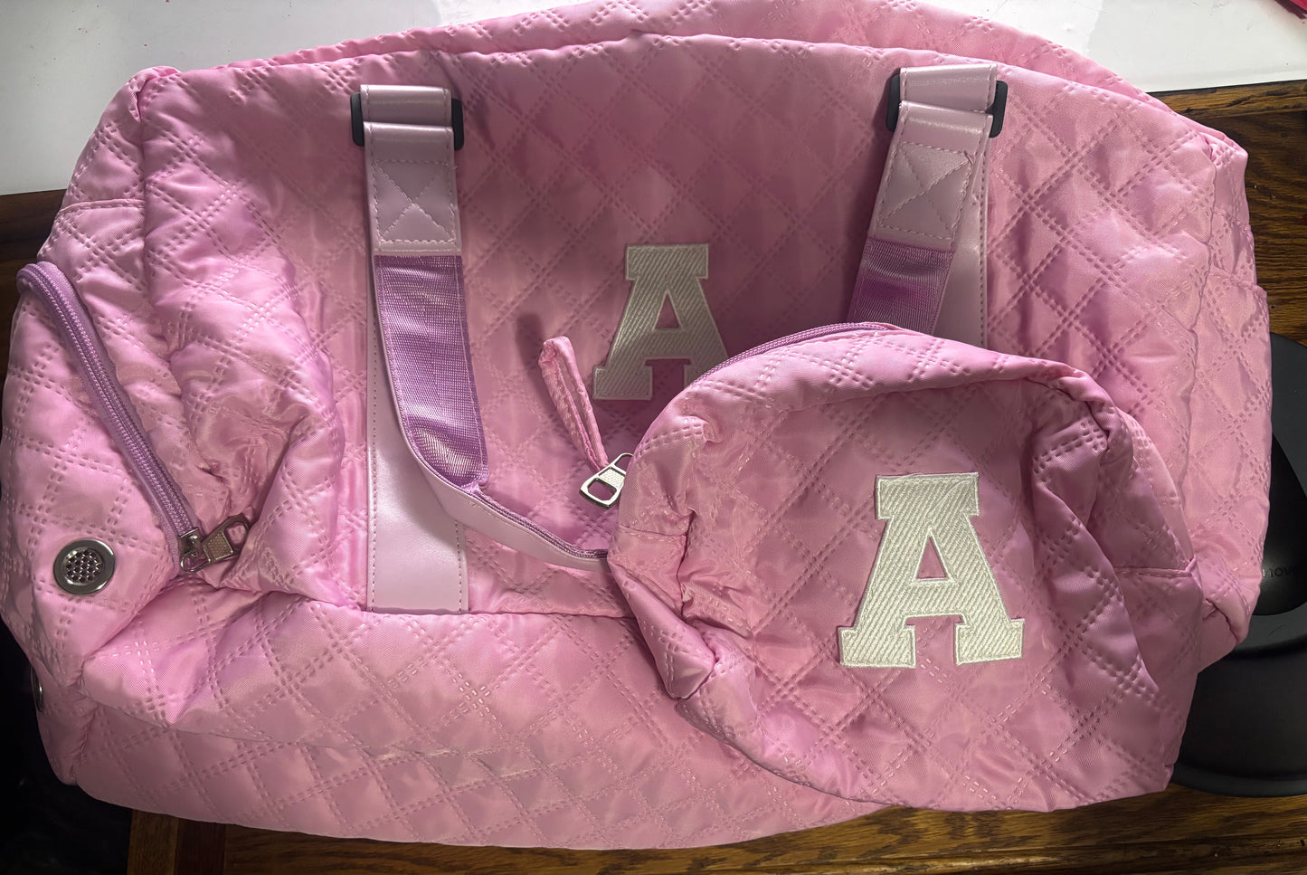 READ DESCRIPTION Personalized Travel Duffle Bag: Weekender Dance Cheer bag with Shoe Compartment