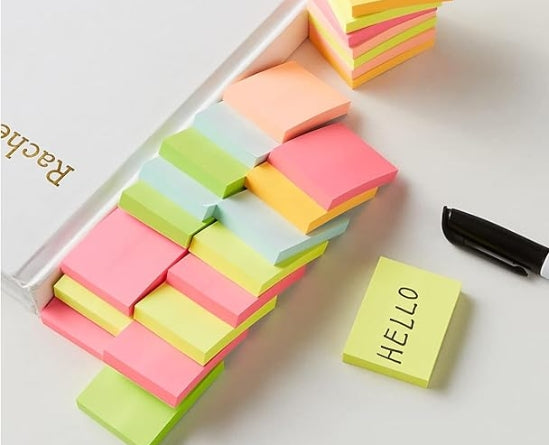 Mini Rectangular Sticky Notes, 1.5x2 Inches