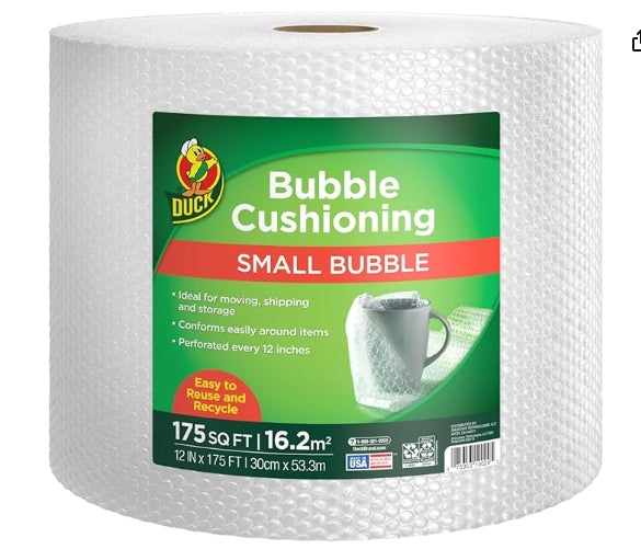 Duck Brand Small Bubble Cushioning Wrap