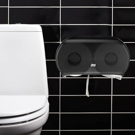 Tork Twin Jumbo Toilet Paper Roll Dispenser