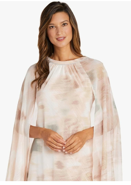 R&M Richards Women's Short Cape Dress SIZE 18
