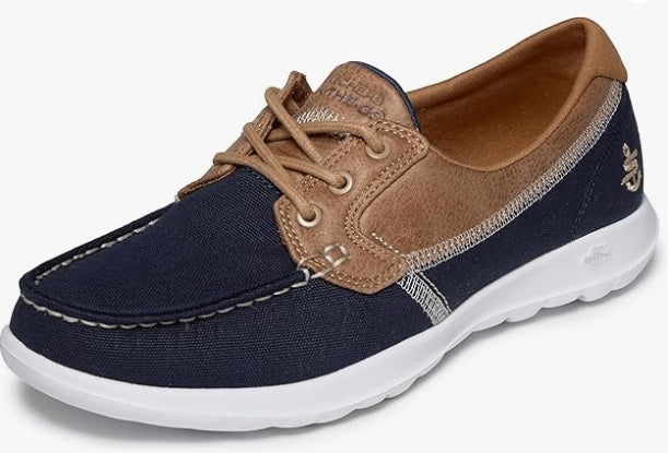 Skechers Women's On-the-go Walk Lite - Coral Boat Shoe SIZE 5 WIDE