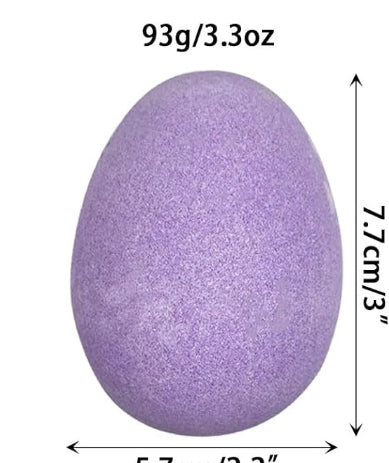 6 Pack Easter Bath Bombs with Easter Squishy Toys Inside