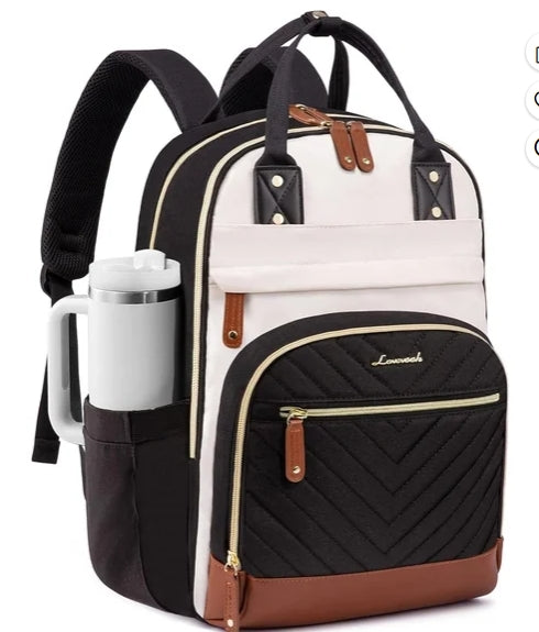 LOVEVOOK Laptop Backpack Women with Giant Cup Holder