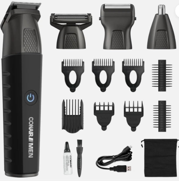 Conair Men All-in-One Trimmer Showerproof , 16 Piece Kit
