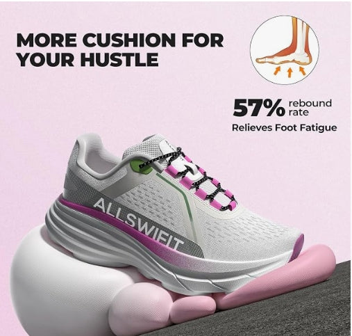 ALLSWIFIT Women's Cushioning Walking Shoes SIZE 8.5