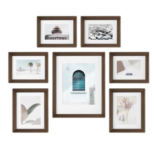 Umbra Photo Frame 7 Piece AGED WALNUT COLOR Umbra