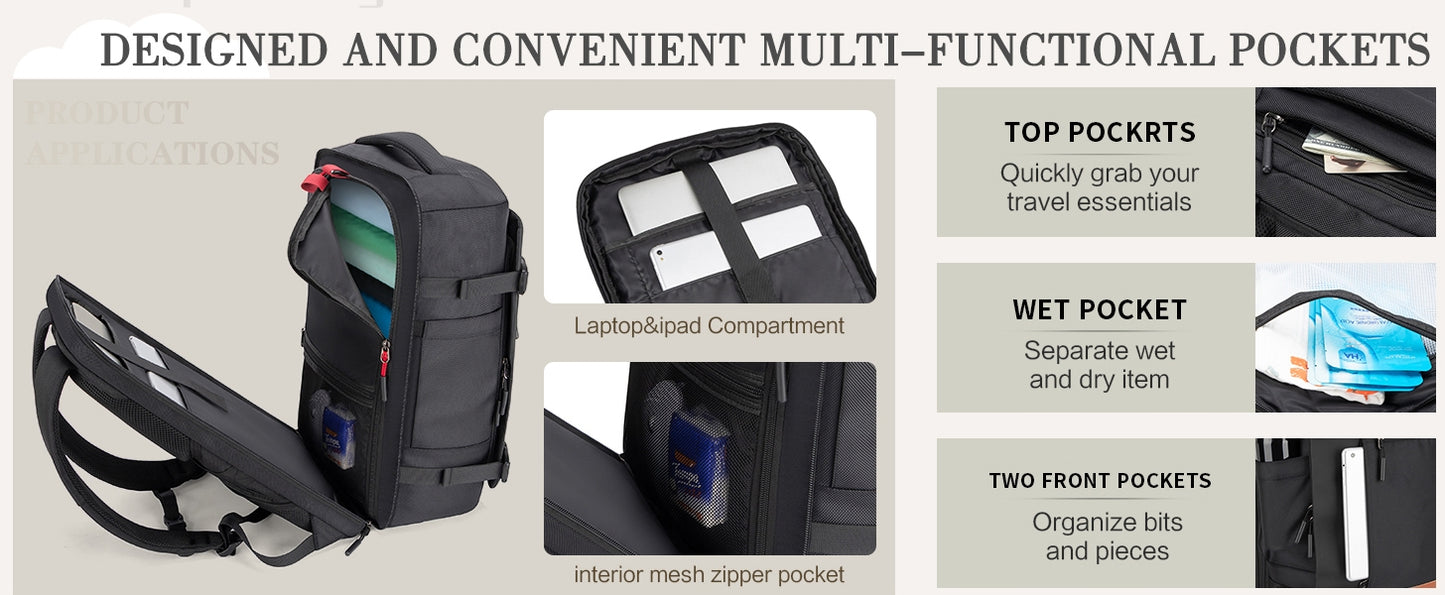 Velaybor 42L Travel Backpack
