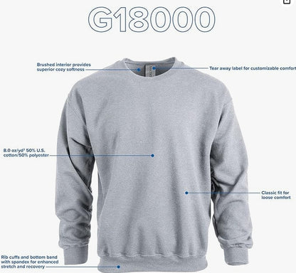 Gildan Adult Fleece Crewneck Sweatshirt MEDIUM