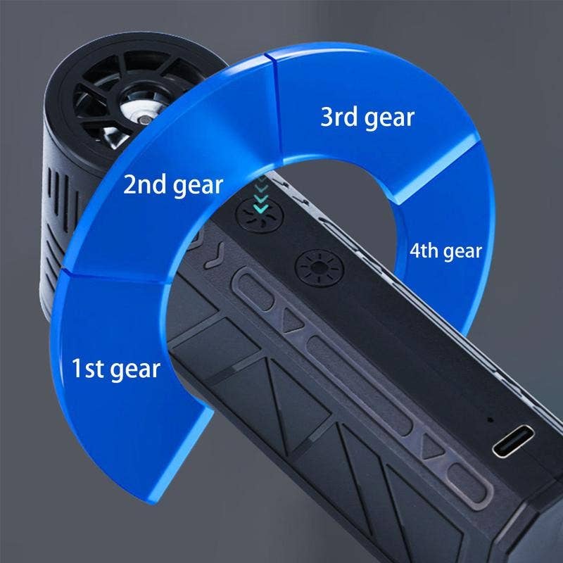 Portable Electric Mini Snow Blower Duster Fan with LED light